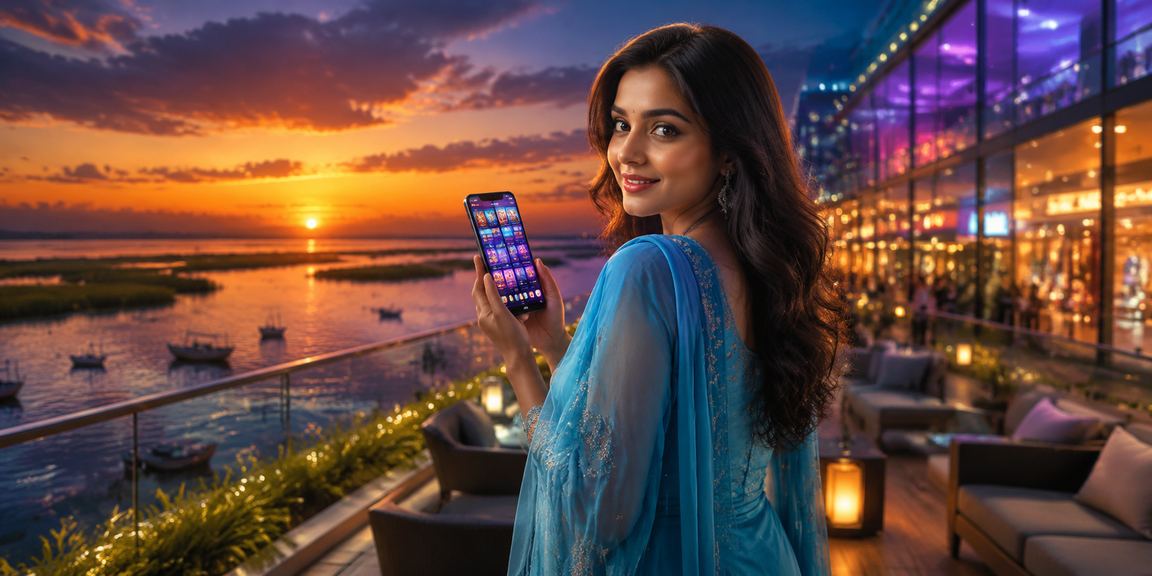 তাংগুয়ার হাওরে সালোয়ার কামিজ পরে মোবাইলে ক্যাসিনো ও লটারি